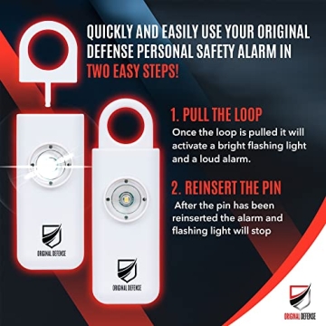 Original Defense Siren Self-Defense Alarm - 130 dB Keychain