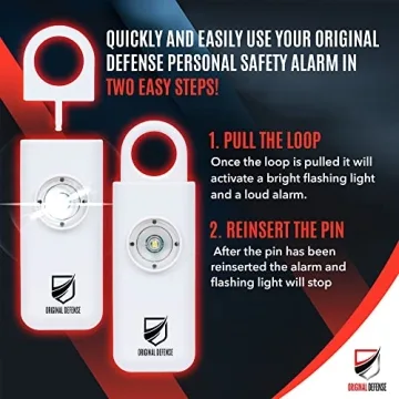 Original Defense Siren Self-Defense Alarm - 130 dB Keychain