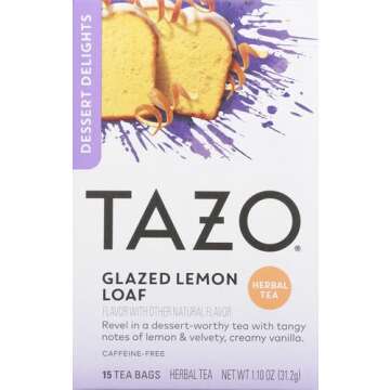Tazo Tea Bags For a Delicious Flavored Tea Beverage Herbal tea Aromatic Blend with No Caffeine 15 count