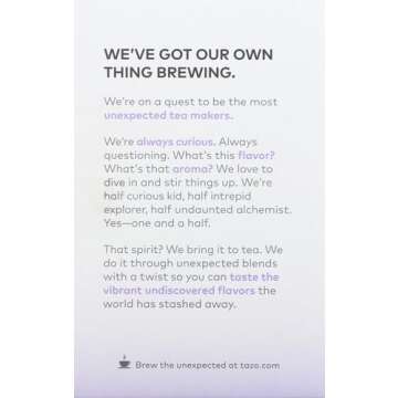 Tazo Tea Bags For a Delicious Flavored Tea Beverage Herbal tea Aromatic Blend with No Caffeine 15 count