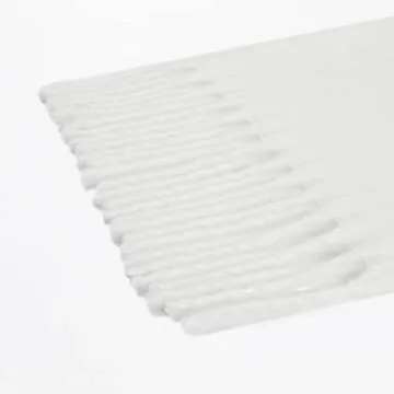 SUNDSGT Big Scarf Coloured Checked Oversized Scarf Tassel Soft Fall Winter Thick Scarf Warm Shawl Women (White)