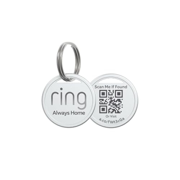 Ring Pet Tag | Easy-to-use tag with QR code | Real-time scan alerts | Shareable Pet Profile | No sub...