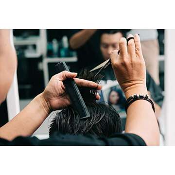 Facón Professional Razor Edge Barber Hair Cutting Scissors - Japanese Stainless Steel - 6.5" Length - Fine Adjustment Tension Screw - Salon Quality Premium Shears (The Bravo)