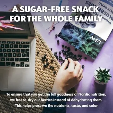 Nutritious LOOV Wild Organic Freeze-Dried Blueberries 4oz