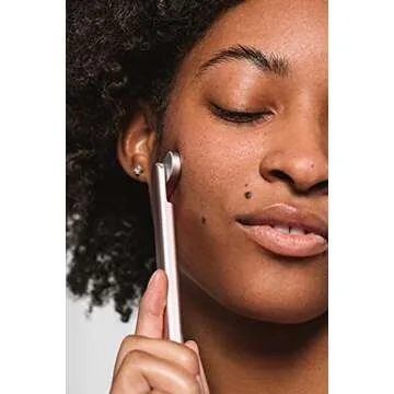 Solawave 4-in-1 Facial Wand and Renew Complex Serum Bundle | Red Light Therapy for Face and Neck | Microcurrent Facial Device for Anti-Aging | Face Massager with Anti-Wrinkle Serum | Rose Gold