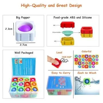 Ejanmilar Alphabet Fidget Blocks for Kids Learning