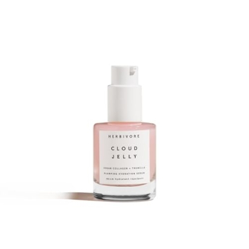 HERBIVORE Cloud Jelly Plumping Hydration Face Serum – Vegan Collagen + Tremella Mushroom + Strawbe...