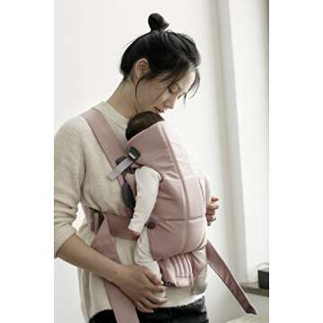 BabyBjörn Baby Carrier Mini, Cotton, Dusty Pink