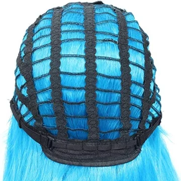 Beauty Youth 22-Inch Wavy Blue Ombre Wig for Women