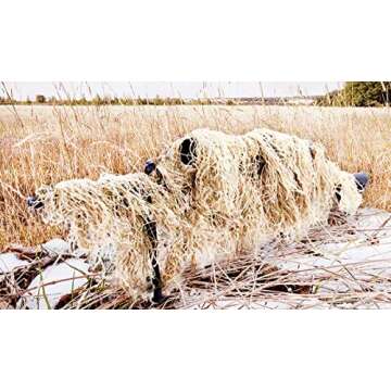 Arcturus Ghillie Rifle Wrap for Sniper, Hunting, or Airsoft Rifle | Easily Camouflage Gun Wrap in Ghillie Suit Material (Dry Grass)