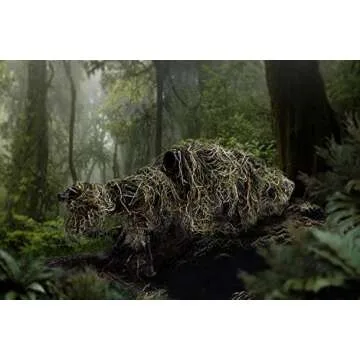 Arcturus Ghillie Rifle Wrap for Sniper, Hunting, or Airsoft Rifle | Easily Camouflage Gun Wrap in Ghillie Suit Material (Dry Grass)