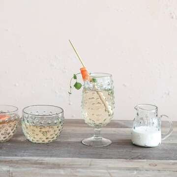 Creative Co-Op Enameled Mango Wood Trays with Floral Pattern, Blue, Set of 3