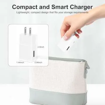 Samsung Adaptive Fast Charging USB Wall Charger Adapter for Samsung Galaxy S25 Ultra/S25/S25+/s24 S7 S8 S9 / Edge/Plus/Active, Note 5 8, 9, Quick Charge, Android Phone Travel Plug -2 Pack(White)