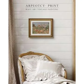 ARPEOTCY Vintage Gold Framed Wall Art for Decor
