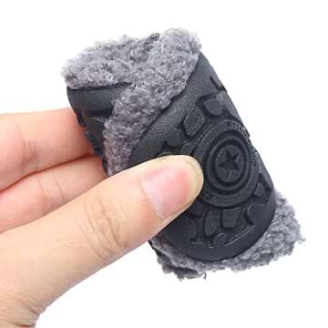 UCUHNB Kids Slippers Toddler Smile Face House Slippers Indoor Home Non-Slip Rubber Sole Shoes Warm Cozy Socks