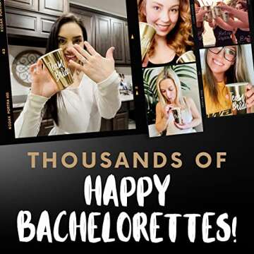 Team Bride Bachelorette Cups - Bachelorette Party Cups & Bachelorette Party Favors for Bridesmaid Gifts & Bridal Shower - Bride Cup & Bridesmaid Cups Bachelorette Party Decorations, 15 Pack, 12 oz