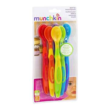 Munchkin 10062 Soft-Tip Infant Spoons 6 Count Assorted