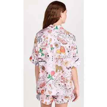 Karen Mabon Women's One Night in Vegas Short PJ Set