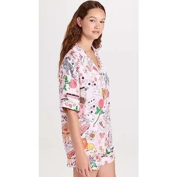 Karen Mabon Women's One Night in Vegas Short PJ Set