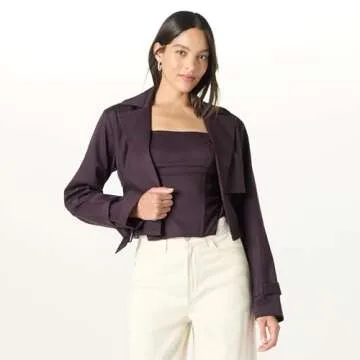 The Drop Women’s Plum Perfect Convertible Trench Coat by @takkunda, M