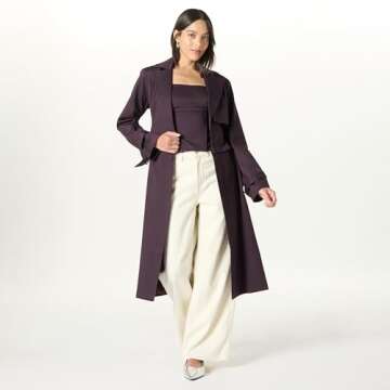 The Drop Women’s Plum Perfect Convertible Trench Coat by @takkunda, M
