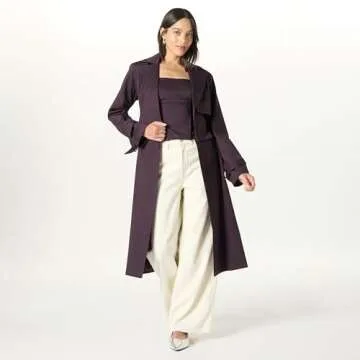 The Drop Women’s Plum Perfect Convertible Trench Coat by @takkunda, M