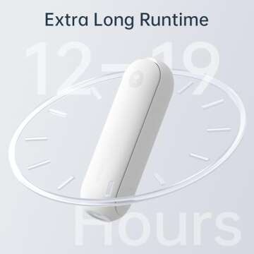 JISULIFE Portable Handheld Fan, Mini 3 In 1 with Rechargeable Battery, Personal Foldable Pocket for Travel, USB Power Bank & Flashlight, Ideal Gifts for Men/Women/Family/Friends - White