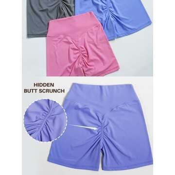 Sunzel Women's Butt Scrunch High Waisted Shorts
