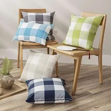 Transform Your Space with Gingham Buffalo Check Throw Covers