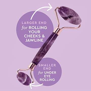 Amethyst Jade Roller and Gua Sha Set for Luxurious Skin