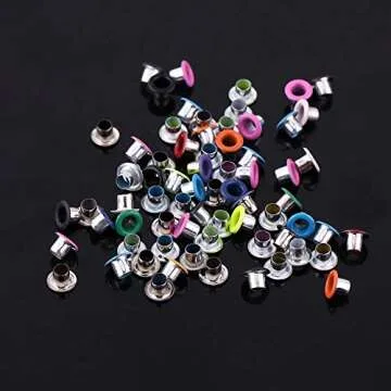 500Pcs Mixed Colors 3mm Round Shape Metal Eyelets Scrapbooking Card Making Craft