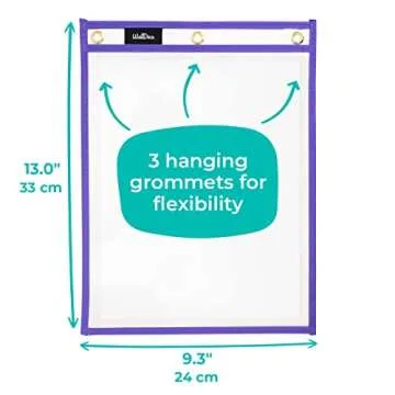 Durable Dry Erase Plastic Sleeves 25 pk for Education