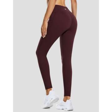 BALEAF Winter Leggings for Women Fleece Lined Tights Waterproof Thermal Hiking Pants Warm Skiing Run...