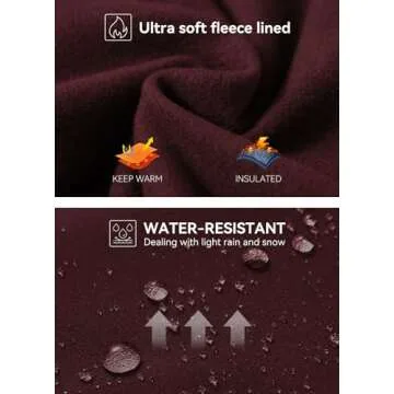 BALEAF Fleece Lined Winter Leggings for Women - Warm & Waterproof