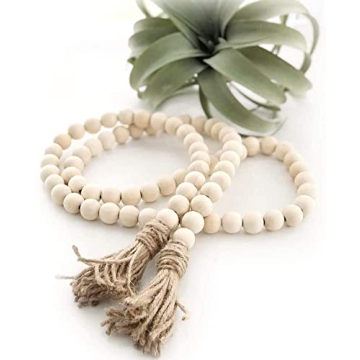 58 Inch Wood Beads Garland - Versatile Bohemian Decor