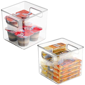 mDesign BPA-Free Kitchen Food Storage Bins with Handles