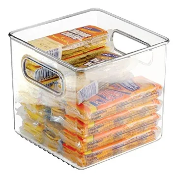 mDesign BPA-Free Kitchen Food Storage Bins with Handles