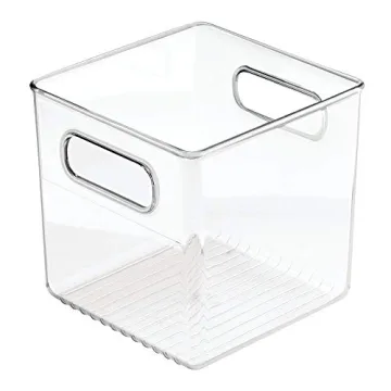 mDesign BPA-Free Kitchen Food Storage Bins with Handles