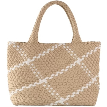 SporGenius Woven Bag - Stylish Vegan Leather Tote