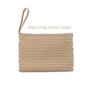 SporGenius Vegan Leather Woven Tote Bag for Women