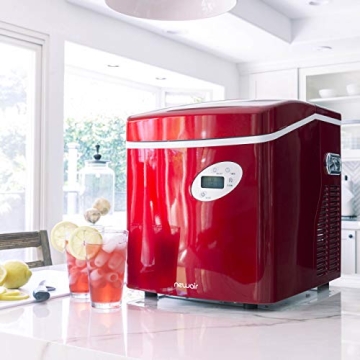 NewAir Red Portable Ice Maker 50 lb Daily Capacity