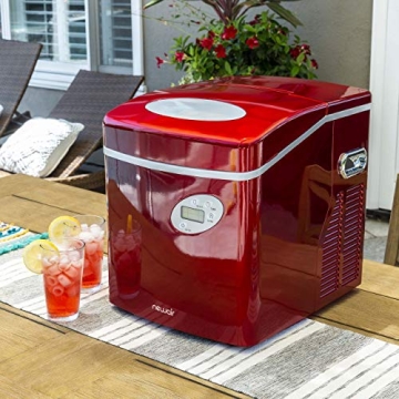 NewAir Red Portable Ice Maker 50 lb Daily Capacity