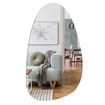 Unique Asymmetrical Wall Mounted Mirror for Home Decor