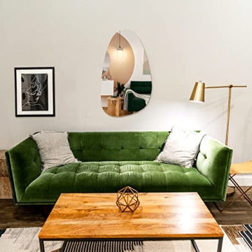 Unique Asymmetrical Wall Mounted Mirror for Home Decor