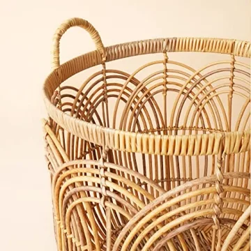 LA JOLIE MUSE Wicker Basket Set Stylish Home Decor