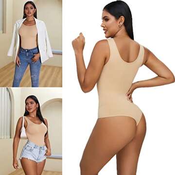Hioffer 3 Piece Shapewear Bodysuit - Ultimate Tummy Control & Comfort