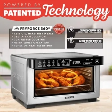 Gourmia Digital Air Fryer Toaster Oven with 12 Presets