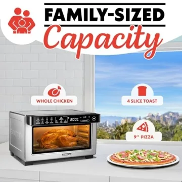 Gourmia Digital Air Fryer Toaster Oven with 12 Presets