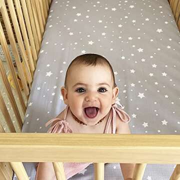 Newton Baby Organic Fitted Crib Sheet (2-Pack) - Ultra Breathable and Soft, 100% Organic Muslin Cott...