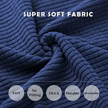 Aertiavty Navy Blue Chair Covers for Dining Room Set of 4